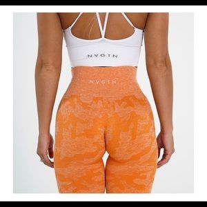 NVGTN Burnt Orange Camo Seamless Leggings M